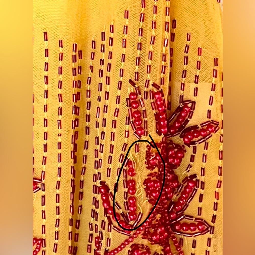 Sundance beaded tank top, Size S - Picture 4 of 4